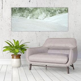 Obraz - Abstrakcia štetcami (120x50 cm)