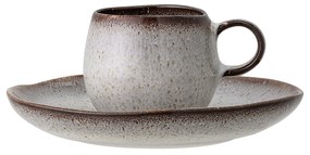 Bloomingville Hrnček na kávu keramický - Sandrine Espresso Cup Grey