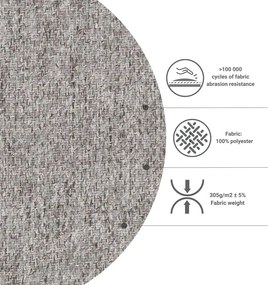 Krémovobiela rozkladacia rohová pohovka (variabilná) Homely Tommy – Miuform