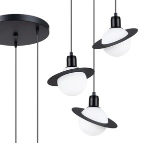 Sollux SL.1359 - Luster na lanku HYPERION 3xG9/8W/230V čierna