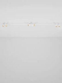 Minimalistické bodové svietidlo Oso 6 Biela