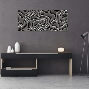 Obraz - Metalická abystrakcia (120x50 cm)