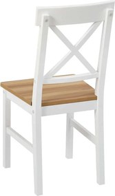 Jedálenský set 4x stolička + stôl Catini KAMPALI - Biela