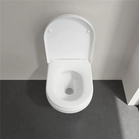 VILLEROY &amp; BOCH Architectura závesné WC s hlbokým splachovaním bez vnútorného okraja, 370 x 530 mm, biela alpská, s povrchom AntiBac a CeramicPlus, 5684R0T2