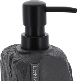 Dávkovač mydla Paola, čierna/s čiernymi prvkami, 400 ml