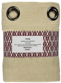 Záves na prechodkách Pure 135x250 ecru Merkury Home