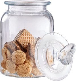 SWEET HEART Dóza sklenené srdca 1000 ml