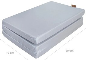 Penový detský matrac s odnímateľným poťahom/skladací 120x60 cm Style – Roba