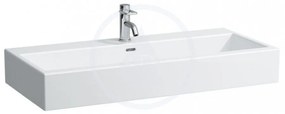 LAUFEN Living Umývadlo do nábytku, 1000 mm x 460 mm, biela – 1 otvor na batériu, stredový H8184370001041