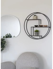 Čierna/v prírodnej farbe poschodová polica z masívu paulownie 62 cm Rotterdam – House Nordic