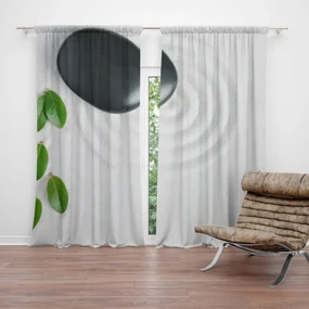 Sablio Záves Listy a kameň: 2 ks 140x250 cm