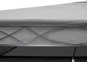 Záhradný altánok so závesmi 4x4 m Dekorhome