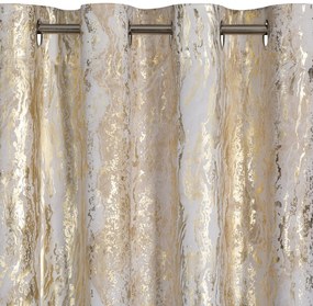 ZATEMŇOVACÍ ZÁVES NA KRÚŽKOCH SOFI 135X250 CM VZOROVANÁ