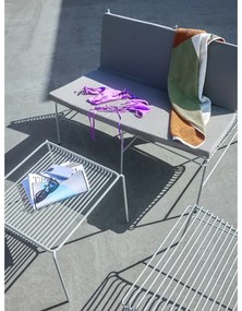 Biele kovové záhradné kreslo String – Hübsch