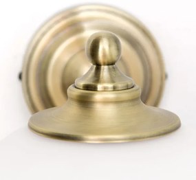 Orion WA 2-1371/1 - Nástenná lampa OLD LAMP 1xE27/40W/230V biela/mosadz