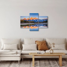 Obraz zasnežených horských štítov (90x60 cm)