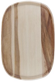 AMADEA Drevený podnos, masívne drevo, 25 cm