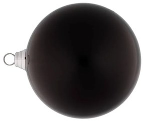 DECOLED Plastová guľa, 20 cm, čierna, lesklá