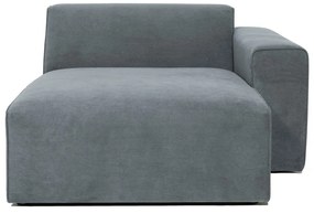 Sivý menčestrový modul pohovky (pravý roh) Sting – Scandic