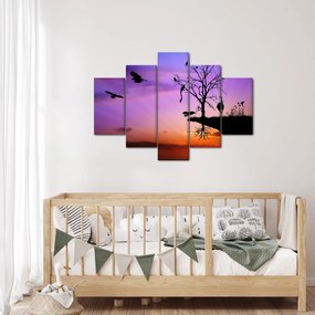 Obraz - Siluety zvierat (150x105 cm)