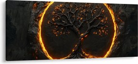 Obraz – Strom života v láve II. (120x50 cm)