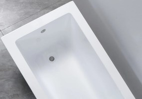 Erga Pureline-S, vaňa 1800x800x400 mm bez nožičiek, biela lesklá, ERG-V07-PURELINE-S-180x080-WH