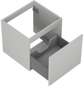 Mexen Orio, kúpeľňová skrinka 50 cm, 1 zásuvka, sivá matná, 91A10-05047-1-BF62
