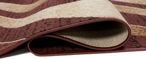 TA Koberec K857A BROWN CHEAP PP BGX Krémový Obdĺžnikový Rozmer: 80x250 cm