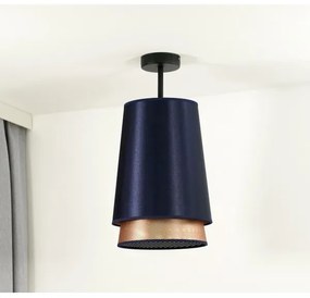 Duolla - Prisadený luster BELL SHINY 1xE27/15W/230V pr. 25 cm modrá/medená
