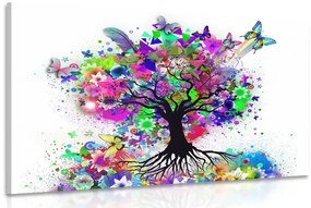Obraz kvetinový strom plný farieb - 120x80