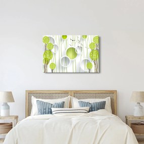Obraz abstrakcie so stromami (90x60 cm)