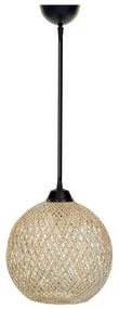 Asir Luster na lanku JUTE 1xE27/60W/230V béžová AS0358