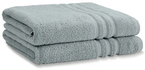 Sivozelené froté bavlnené osušky v súprave 2 ks 90x140 cm Zero Twist – Catherine Lansfield