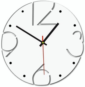 Hodiny na stenu z dreva s vyrezávanými číslami I SENTOP HDFK005