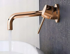 Rea Lungo, podomietková umývadlová batéria, iBox, ružové-zlato, REA-B8548