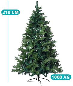 3D umelý stromček s kovovým stojanom, rôzne veľkosti-210 cm