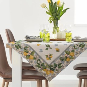 EUROFIRANY GOBELÍNOVÝ OBRUS LEMON 100X100 CM VZOROVANÝ