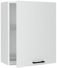 Skrinka do kuchyne Kate w60su alu biely hrášok