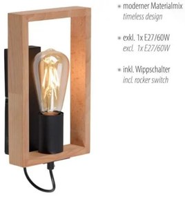 Leuchten Direkt 15654-18 - Nástenné svietidlo FRANKY 1xE27/60W/230V