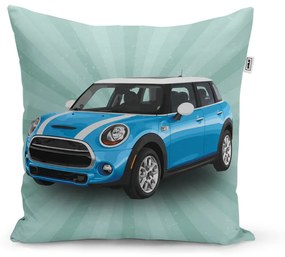 Sablio Vankúš Mini sedan Zelené pozadie - 40x40 cm