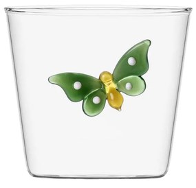 Pohár so zeleným motýľom 350 ml - 983080