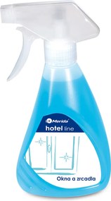 Prípravok na okná a zrkadlá Merida Hotel Line, 500 ml, modrá