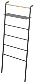 Čierny vešiak s poličkou YAMAZAKI Tower Ladder