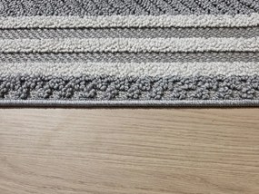 DC Koberec Milano 090 sivá krémová Rozmer: 80×200 cm