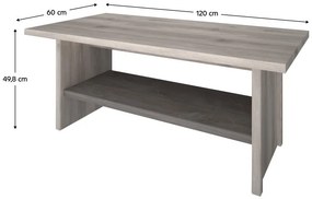Konferenčný stolík Jess new (gaštan nairobi + onyx). Vlastná spoľahlivá doprava až k Vám domov. 1119746