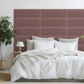 Zamatový čalúnený panel - Obdĺžnik - 80x20cm Farba: Staroružová