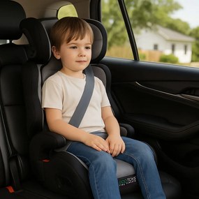 Autosedačka 2v1 i-Size ECOTOYS 100-150 cm, sedačka a podsedák, držiak na nápoje