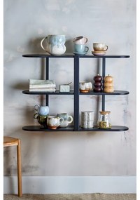 Čierna poschodová polica 80 cm Vicente – Bloomingville