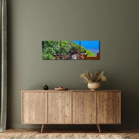 Obraz - Panoráma (s hodinami) (90x30 cm)