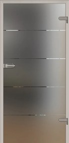 Sklenené dvere Naturel Glasa ľavé 80 cm pásky GLASA280L